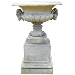 Late Regency Stoneware Garden Urn of Large Proportions