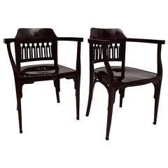 Armchairs No 714 by Jacob & Josef Kohn Attributed to Otto Wagner, Austria, 1902 10