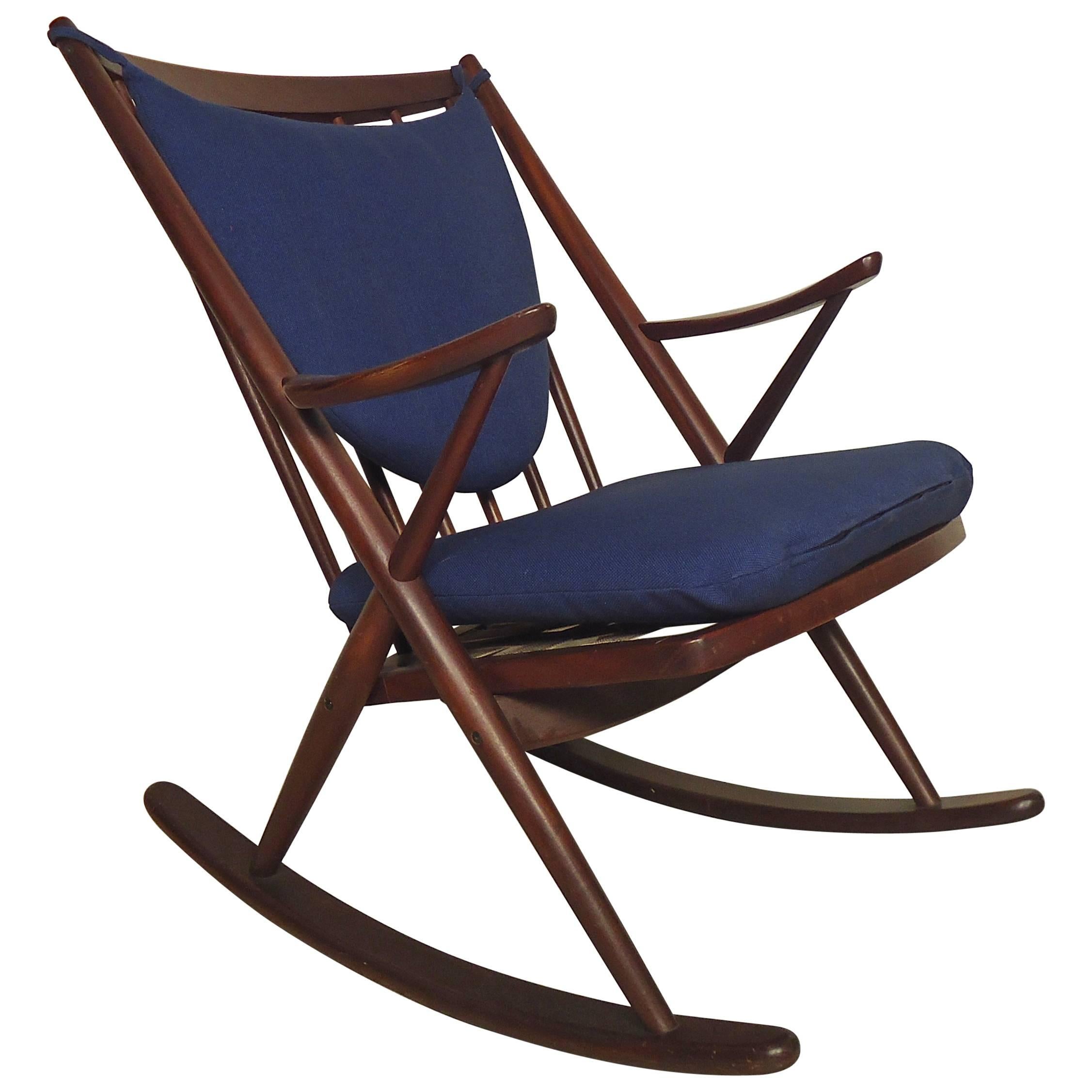 Frank Reenskaug Vintage Modern Walnut Rocking Chair