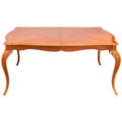 Used French Provincial Style Mahogany Dining Extension Table by Lexington
