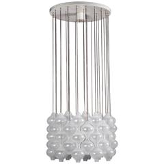 Kalmar Tulipan Blown Glass Chandelier, Austria, Circa 1960 1