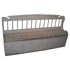 Original Painted Spindle Back Bench