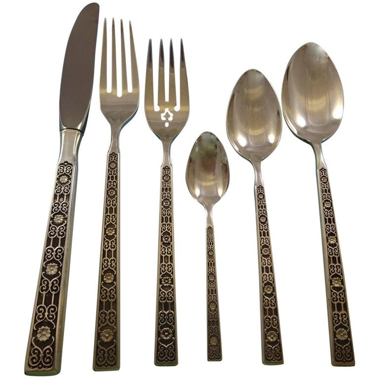 Spanish Tracery by Gorham Sterling Silver Flatware 8 Service Set 53