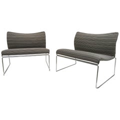 Pair of Kazuhide Takahama "Saghi" Lounge Chairs for Gavina, Italy, 1972