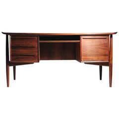 Exceptional Arne Vodder Rosewood Executive Desk