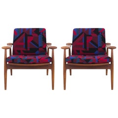 Finn Juhl a Pair of Chairs in Teak