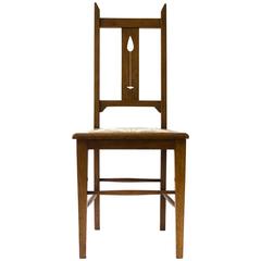 E A Taylor Arts and Crafts Scottish School Oak Chair Made by Wylie and Lochhead 8