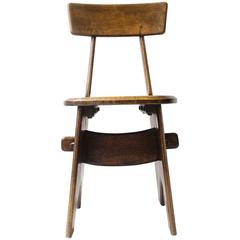 Arts and Crafts Oak Chair Attributed to E W Pugin With Pegged Construction 12