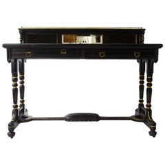  Bruce Talbert Attri, Gillows Lancaster, Aesthetic Movement Ebonised & Gilt Desk