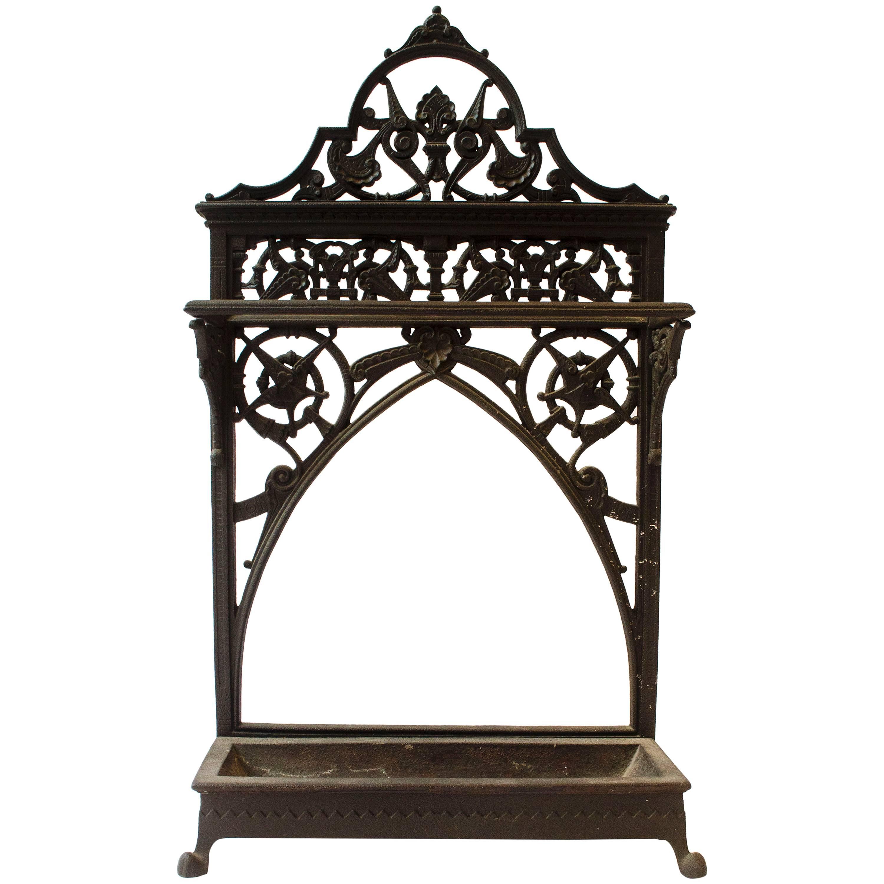 Dr C Dresser An Aesthetic Movement Cast Iron Stick Stand Made By Coalbrookdale For Sale