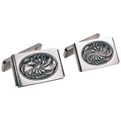 Georg Jensen Sterling Cufflinks, Denmark, Post 1945