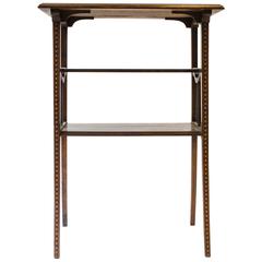 Arts and Crafts Oak and Inlaid Side Table Attributed to George Walton
