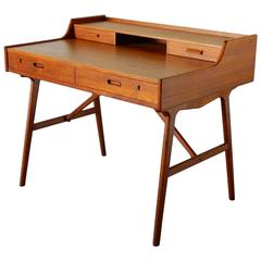 Danish Modern Teak Desk by Arne Wahl Iversen