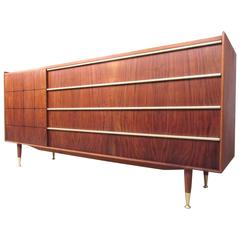 Edmond Spence Mid-Century Sideboard with Inlays and Raised Edges 3
