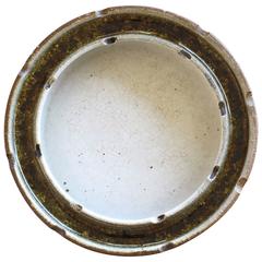 Glazed Ceramic Round Dish by Brent Bennett and Raul Coronel, 1960s