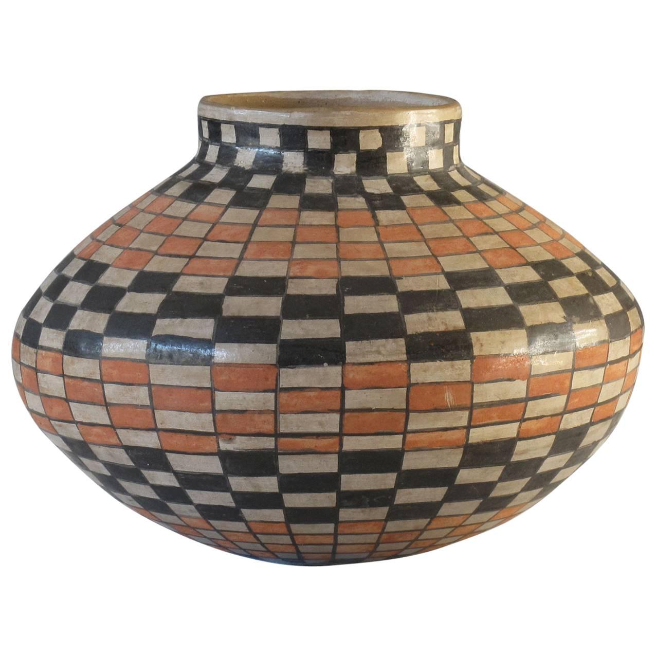 Emeterio Ortiz R Glazed Ceramic Vessel For Sale