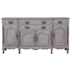 Antique French Painted Louis XV Style Buffet Credenza, circa 1910