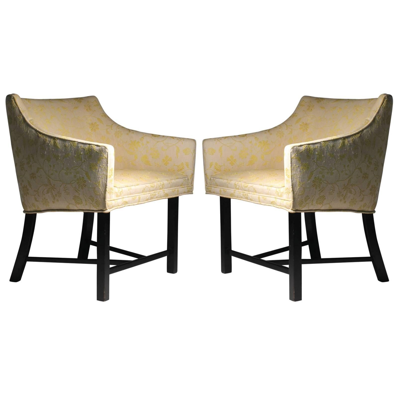 Adorable Pair of Harvey Probber Club Chairs