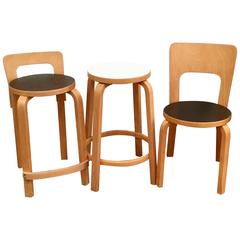Set of Three Alvar Aalto Seats 6