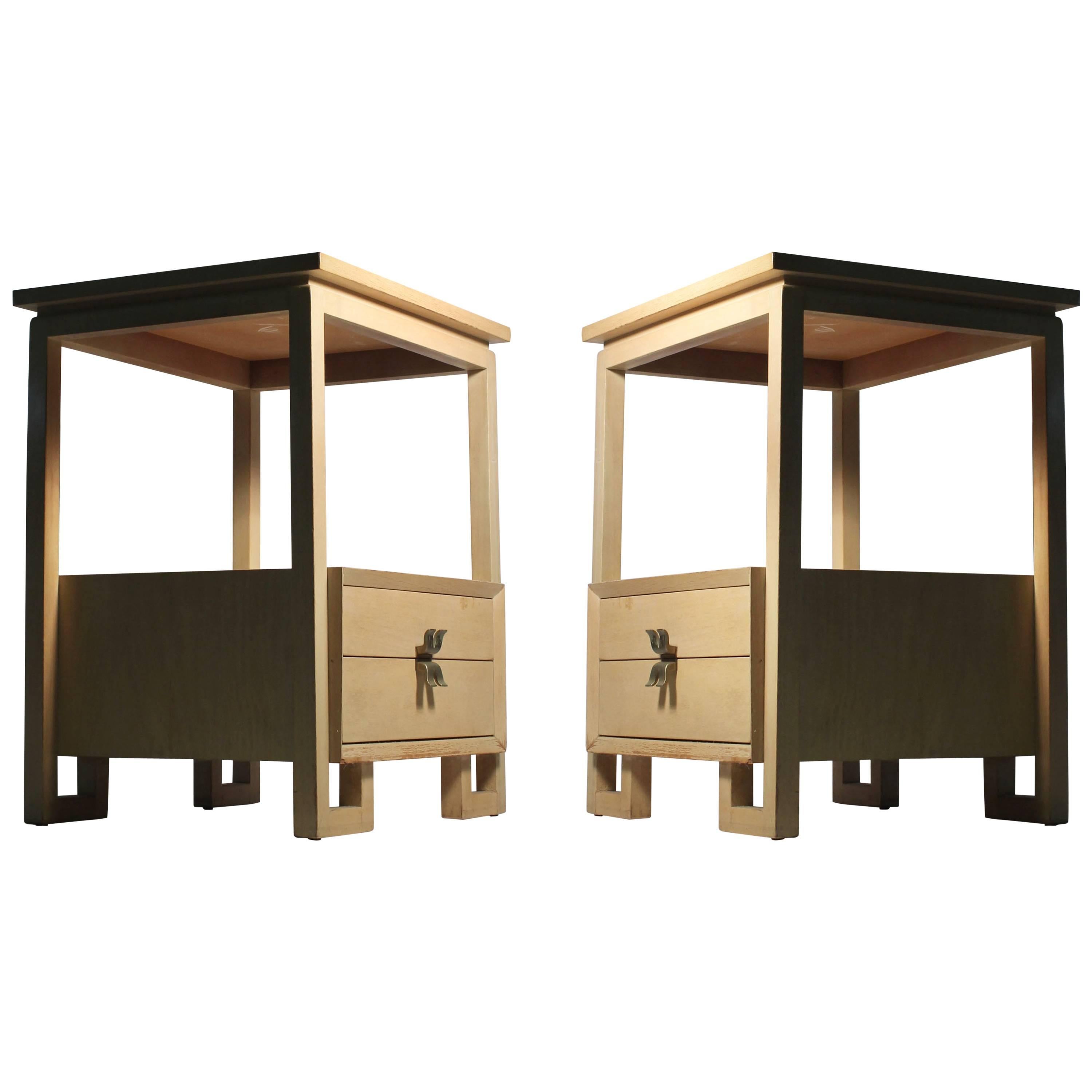 Pair of Paul Frankl Nightstands or End Tables