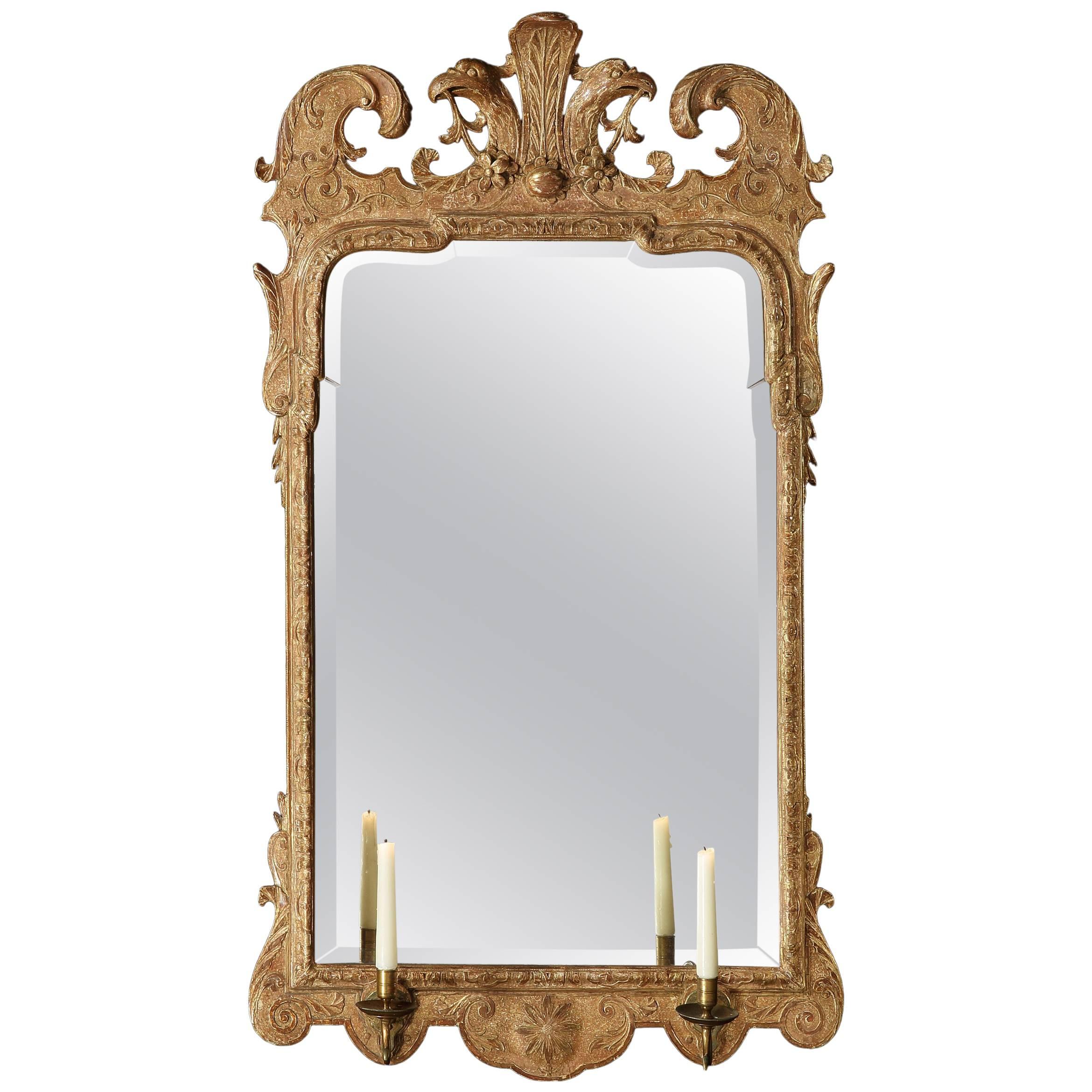 George I Gilt Gesso Mirror For Sale