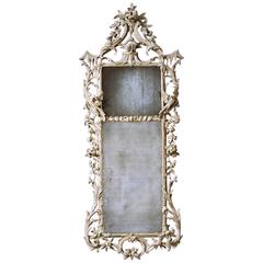 George III White Painted Pier Mirror