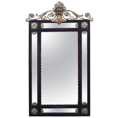 One of Two 1920s Large-Scale Oscar Bach Mirror