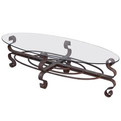 1940s Spanish Revival Iron Coffee Table
