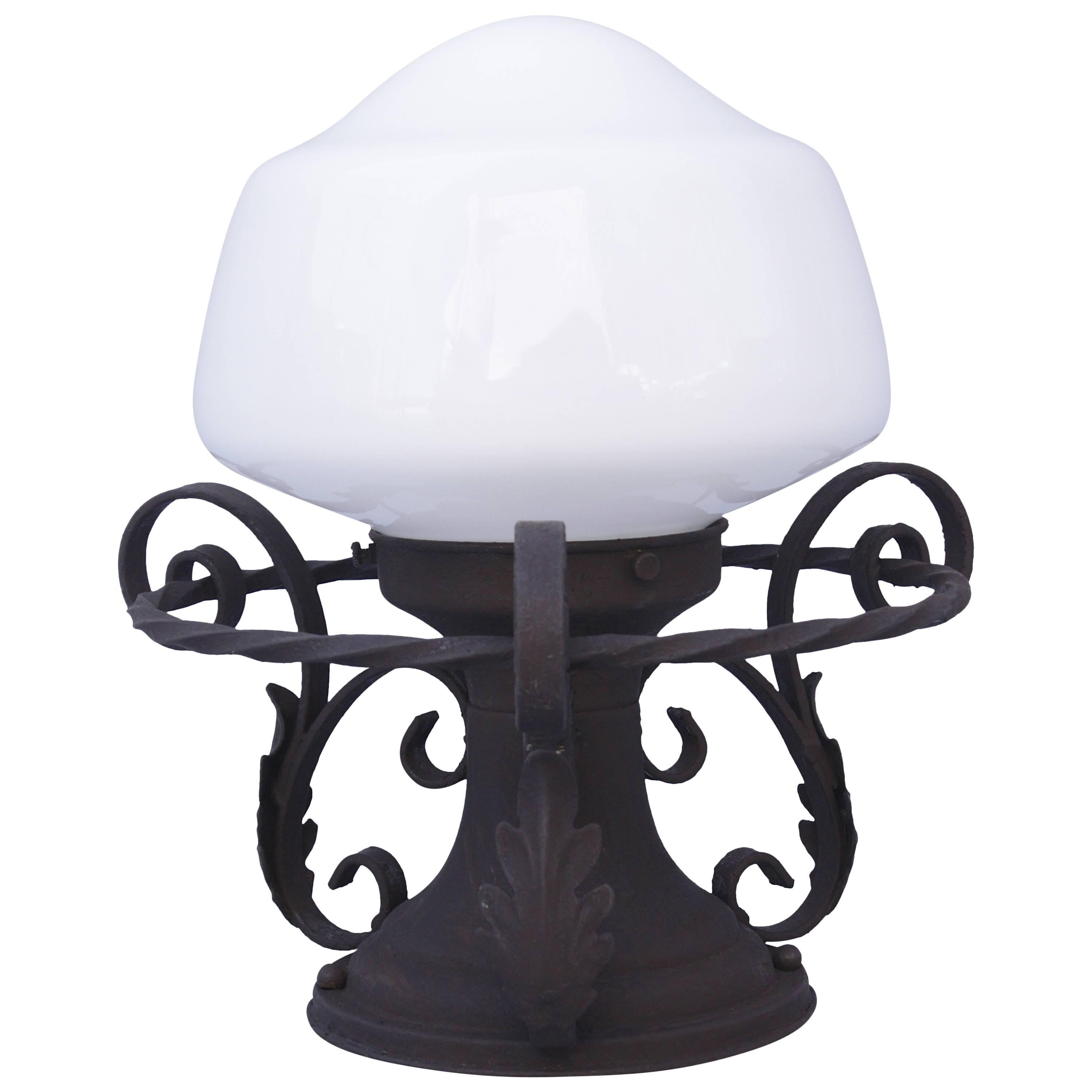 1920s Spanish Revival Ceiling Mount Light