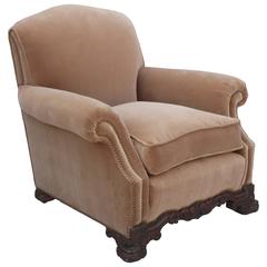 1920s Spanish Revival Upholstered Armchair