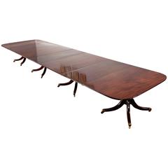 George III Mahogany Four-Pillar Table 5