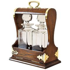 Beautiful Tantalus with Original Decanters, 1910s