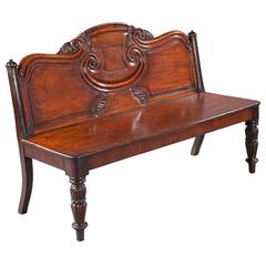 Irish George IV Hall Bench