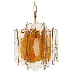 Klamar Pendant with Murano Glass, circa 1960s