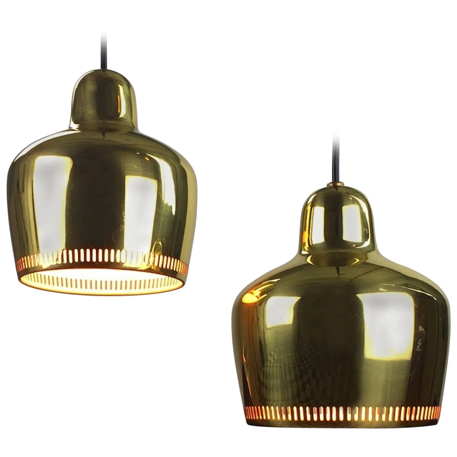 Golden Bell Pendant by Alvar Aalto for Artek