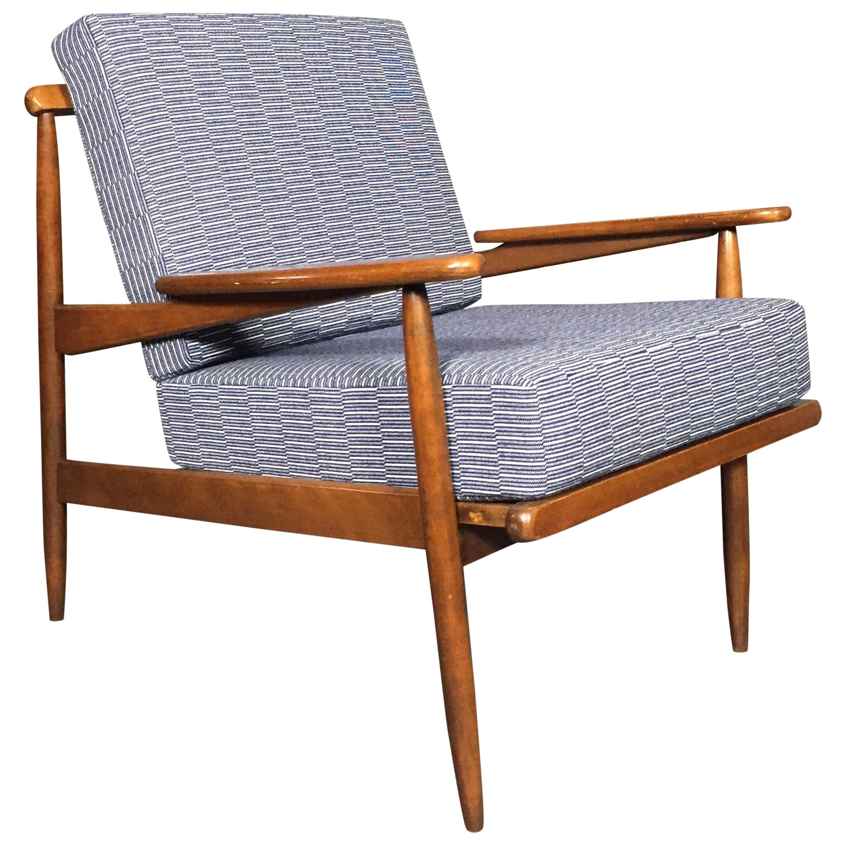 1950s American Modern Walnut Lounge Chair, Eleanor Pritchard Cover