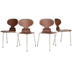 1952, Arne Jacobsen, Original early set Ant Chairs 1