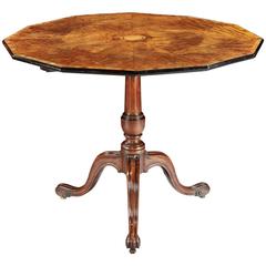 George III Padouk Tripod Table Attributed to Thomas Chippendale
