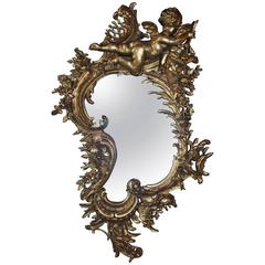 19th Century Gold Gilded Rococo Mirror 2