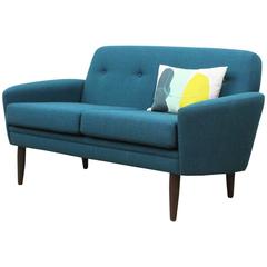 Used Danish Refurbished Two-Seat Sofa in Eleanor Pritchard Wool