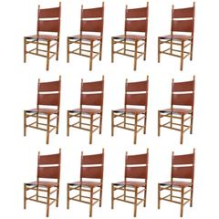 Chairs "783" by Carlo Scarpa, Bernini Production year 1977