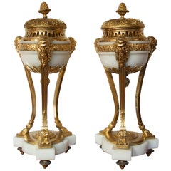 Antique Pair of Early 19th Century French Incense Burners Louis XVI Style