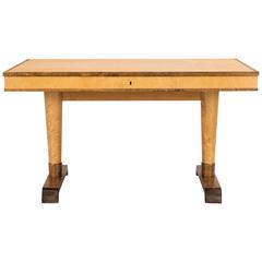 Swedish Art Deco Desk in Birch, circa 1920 1