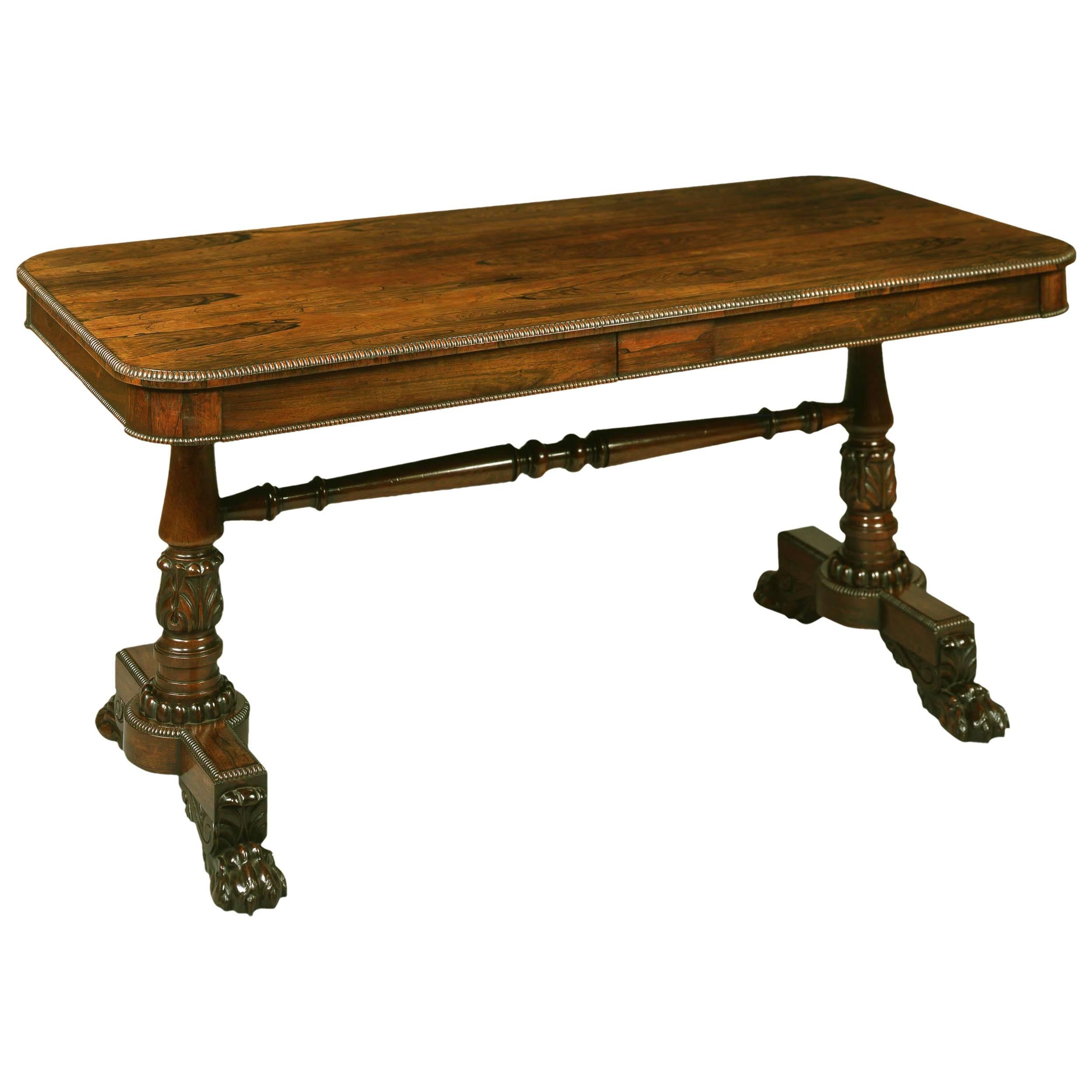 Antique End Support Table Attributed to Gillows of Lancaster For Sale