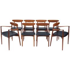 Set of Eight Danish Dining Chairs by Harry Ostergaard for Randers Møbelfabrik