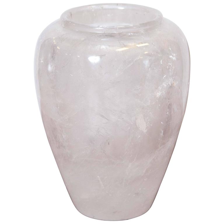 21st Century Rock Crystal Vase at 1stdibs