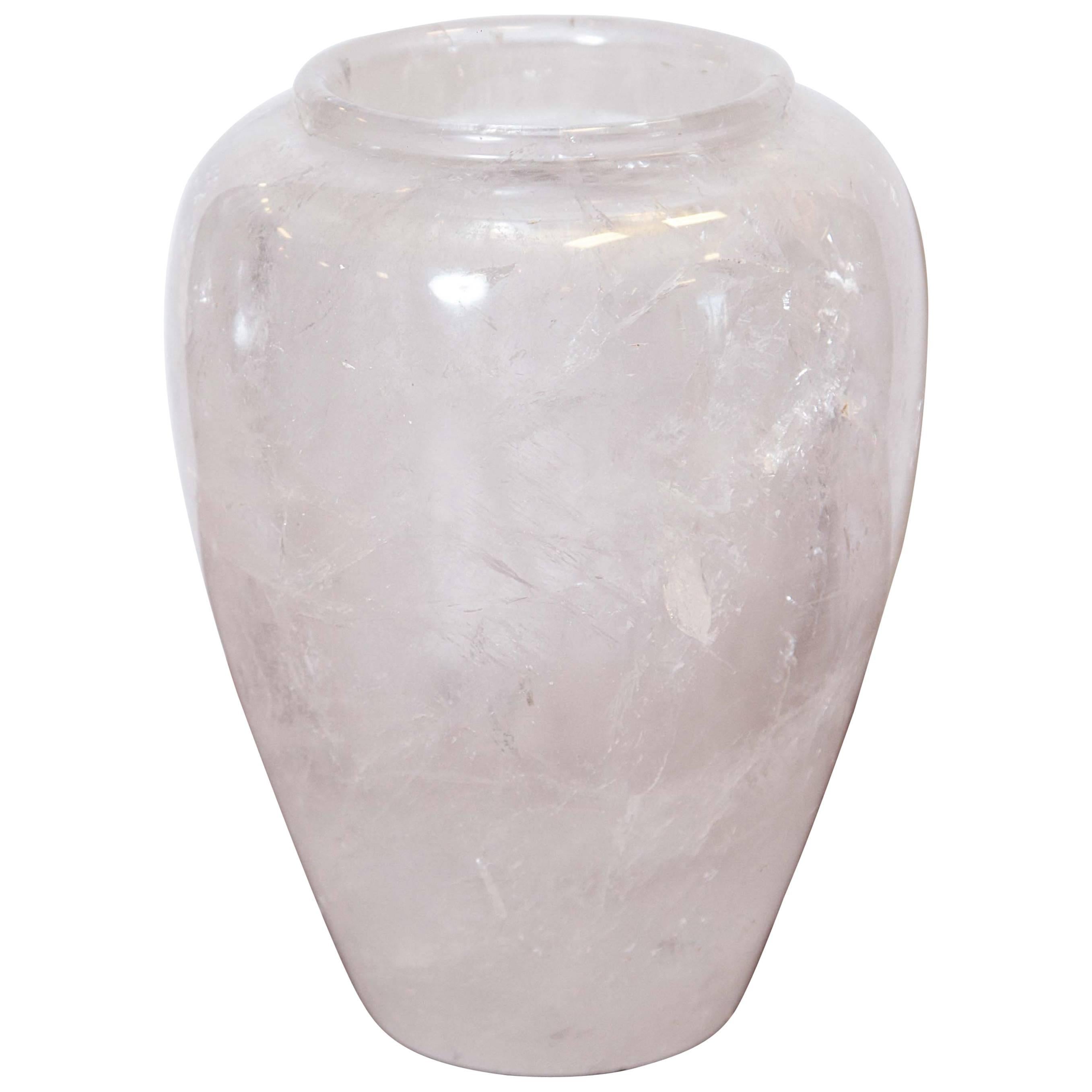 21st Century Rock Crystal Vase