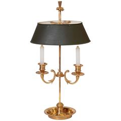 Bouillotte Lamp with Two Arms and Oval Shade 4