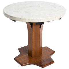 1970s Terrazzo Top Side Table