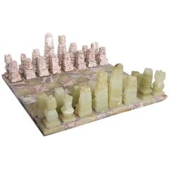 Check-Mate! Hand-Carved Marble and Granite Chess Set